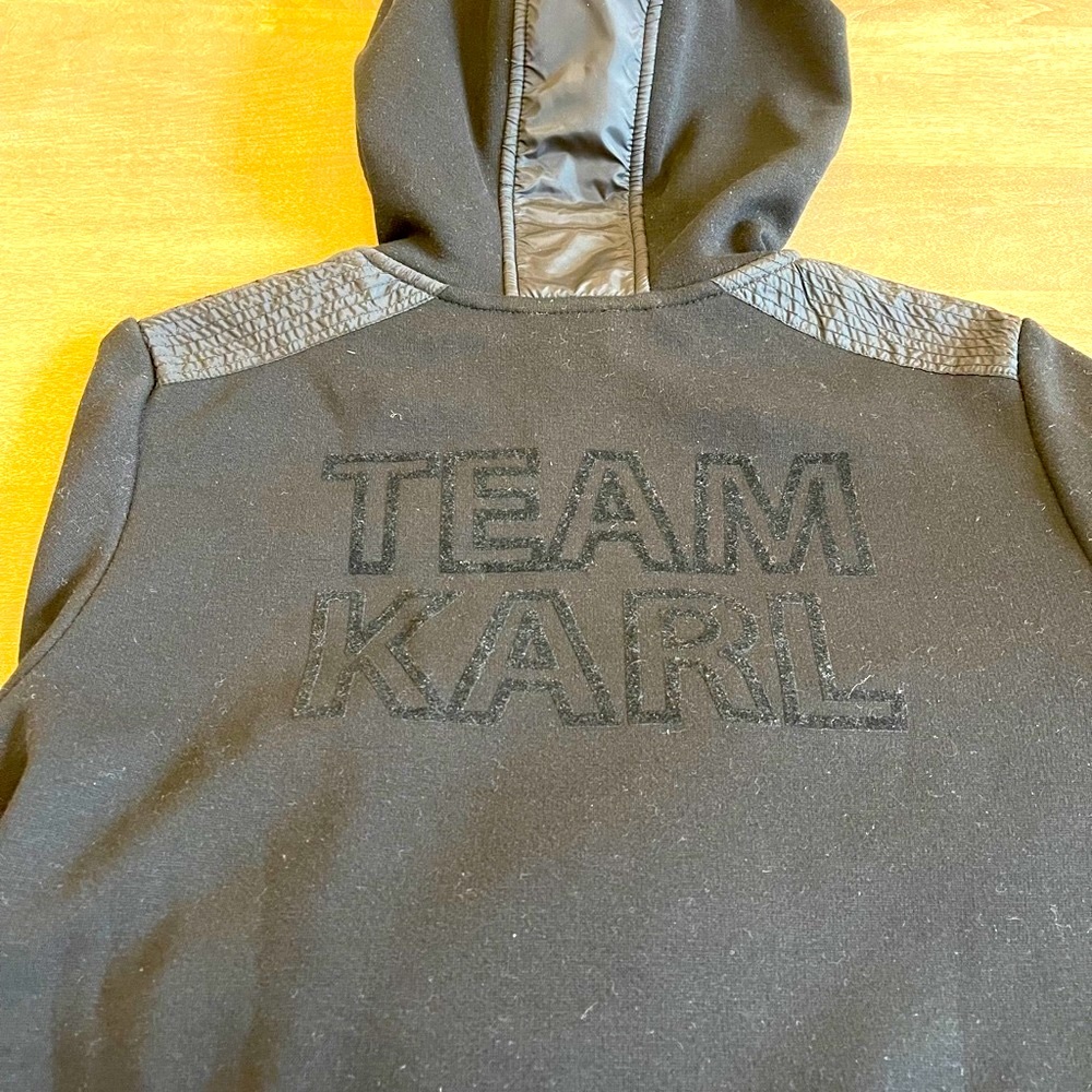 Lagerfeld Fur-Lined Hoodie